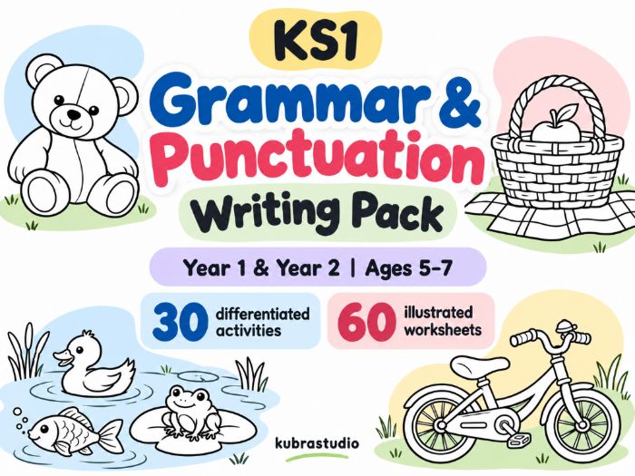 KS1 Grammar & Punctuation Writing Pack