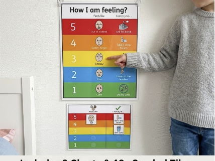 Emotions Regulation Scale Chart | Autism, ADHD Coping Strategies