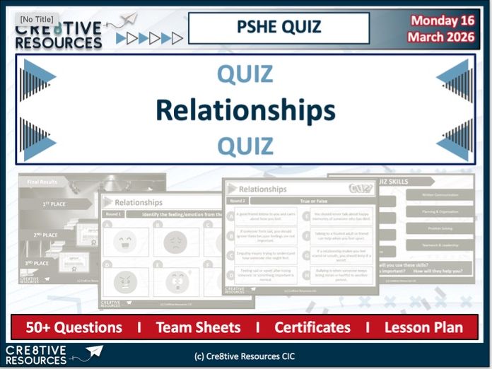 PSHE Quiz - Building Healthy Relationships & Emotional Understanding