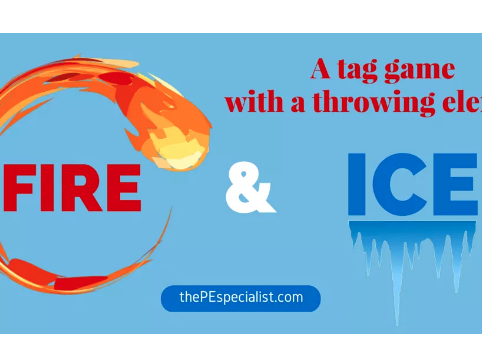 Fire and Ice: A Fun Tag Game with a Throwing Element |Great for PE Class|