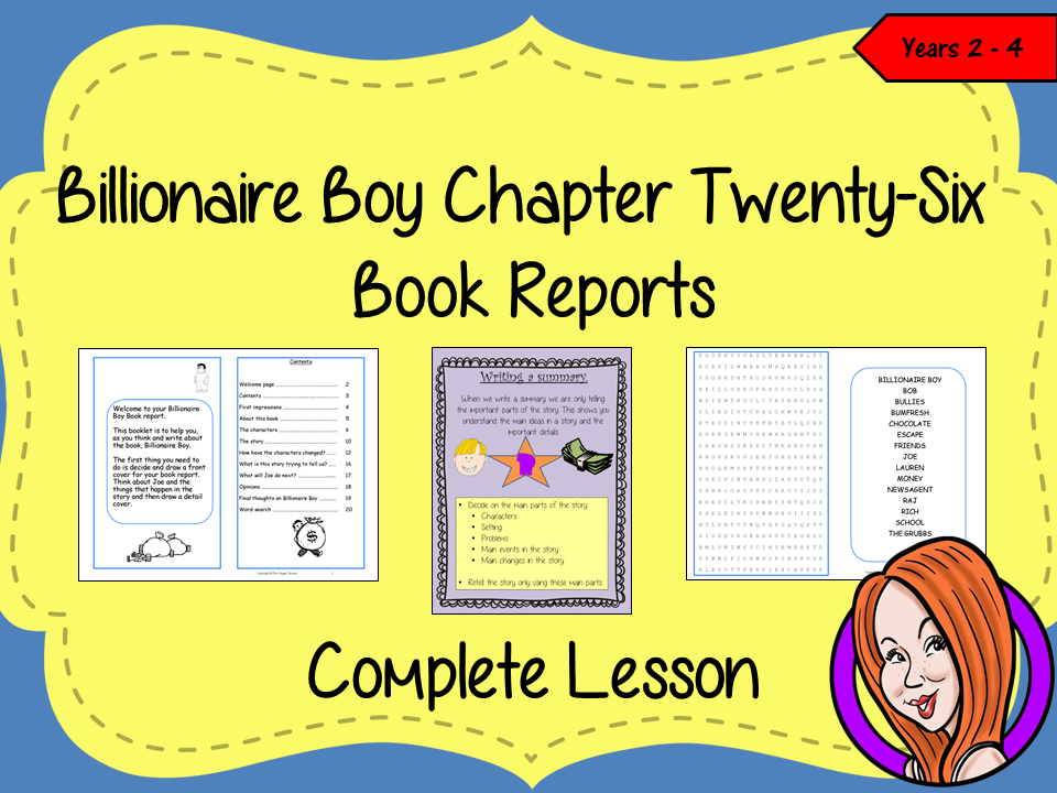 Writing a Book Report; Complete Lesson  – Billionaire Boy