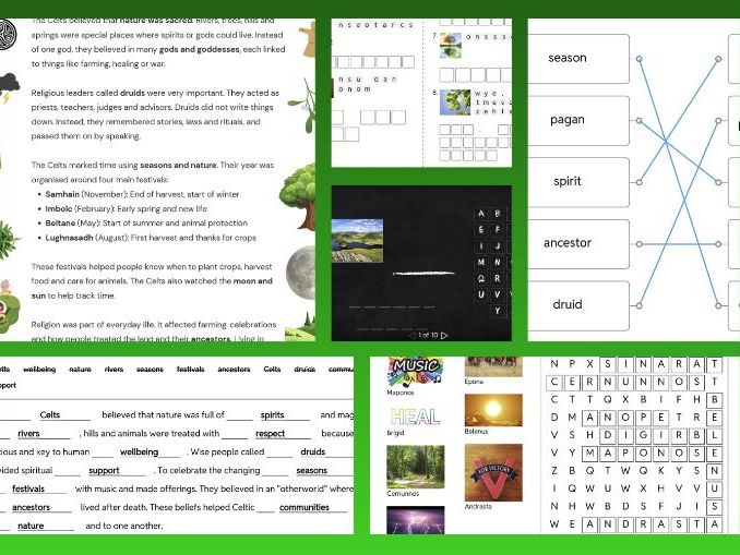 KS2 Celts in Britain: Beliefs Resource Pack