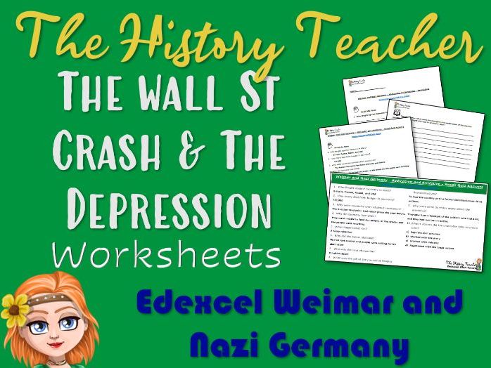 The Wall Street Crash and Depression in Germany Teaching Resources