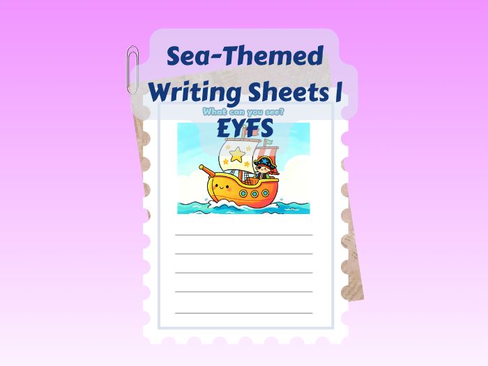 What Can You See?- 3 Sea Writing Worksheets