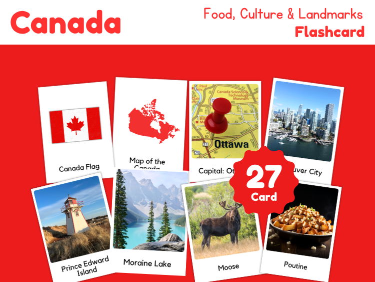 Canada Country Flashcards | Food, Culture & Landmarks