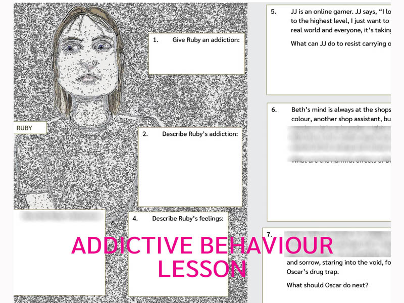 Addictive Behaviour Lesson - Worksheet & Lesson (UK)