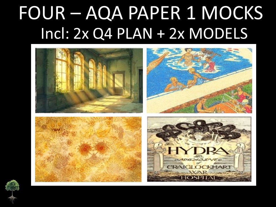 FOUR- AQA PAPER 1 | 2026 FULL MOCKS | Q4 PLAN | MODELS