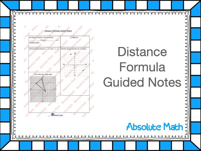 Distance Formula Guided Notes Teaching Resources distance-formula-guided-notes-teaching-resources