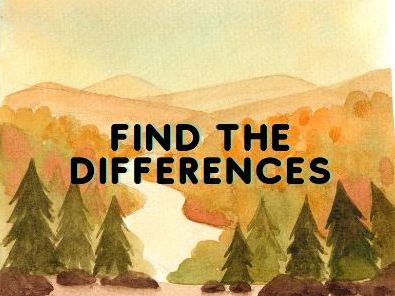 Autumn Find the Differences-Worksheet
