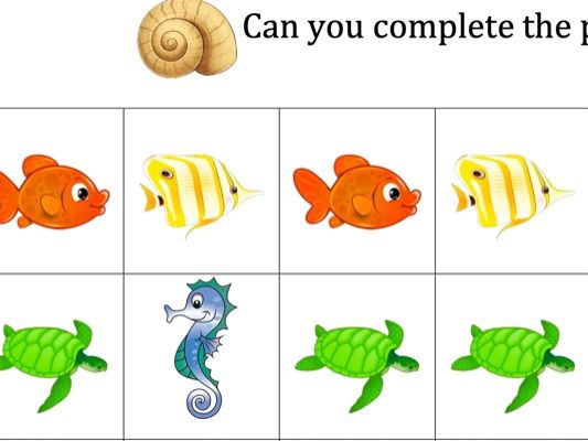 Under The Sea EYFS Counting/Patterns