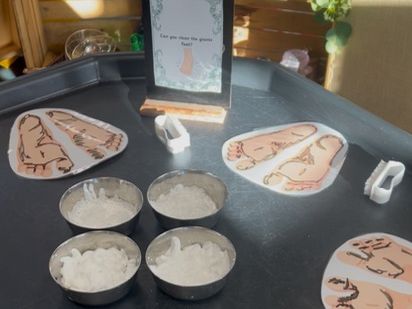 Clean the giants feet