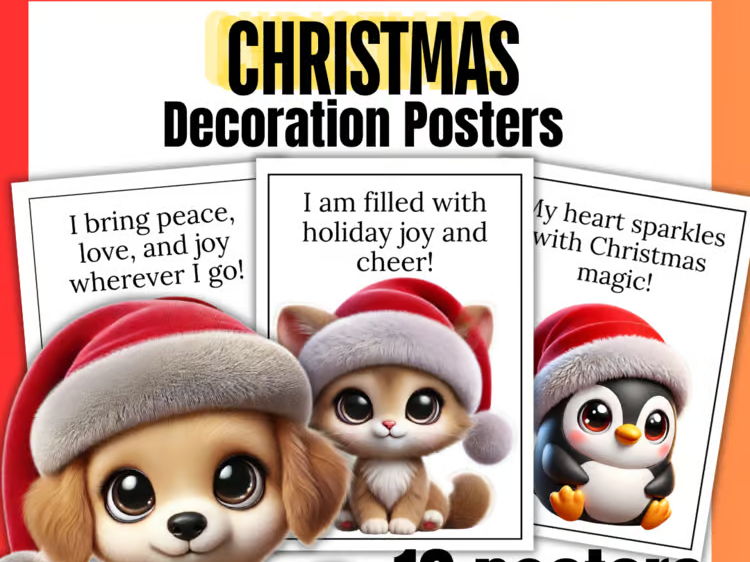 Christmas Affirmation Posters | Get ready for 2026