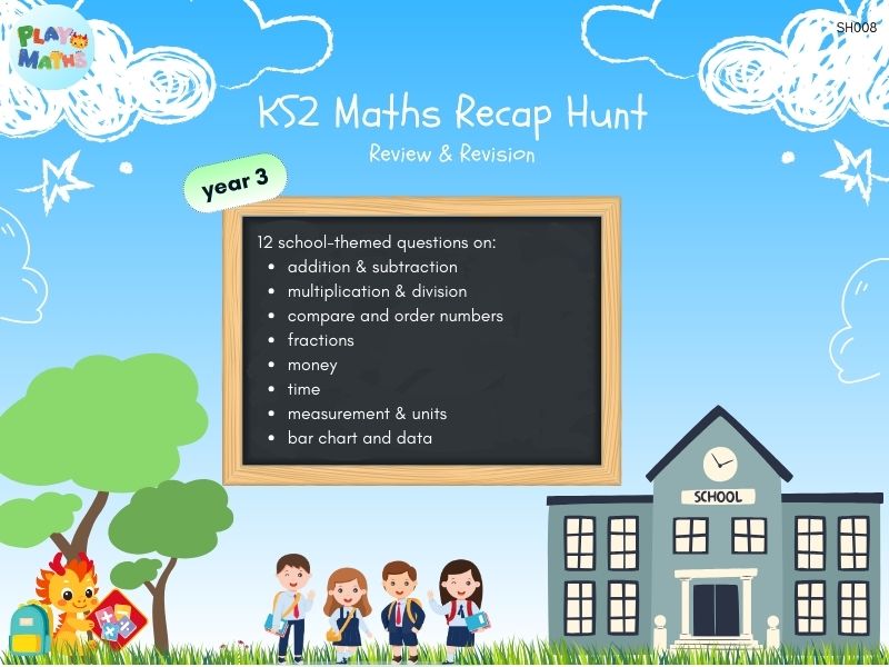 KS2 Maths Recap Hunt – Year 3 Review / Revision