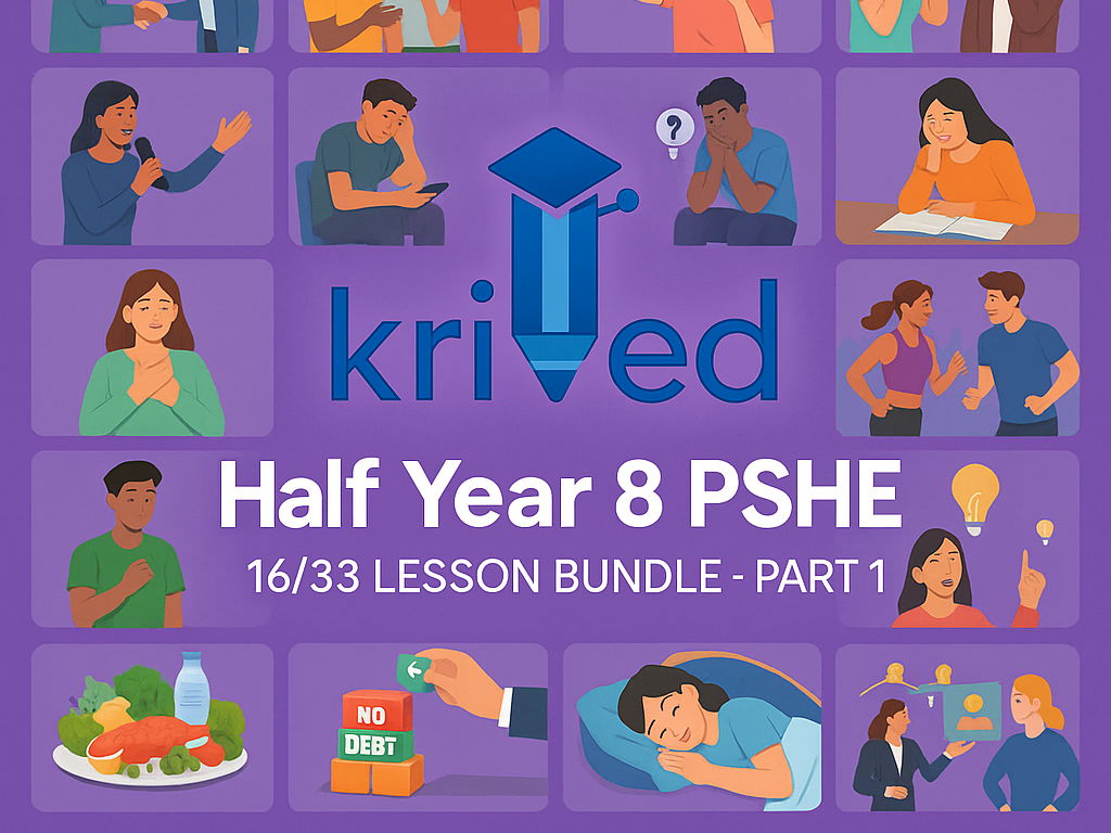 Part 1 Year 8 PSHE Half Year Lesson Bundle – 16 Ready-to-Teach, High-Impact Lessons  Covering half the year
