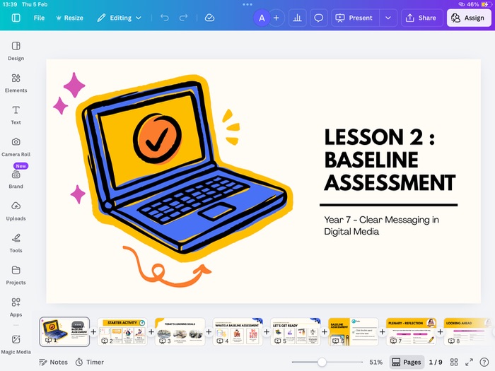 Lesson 2 Baseline Assessment