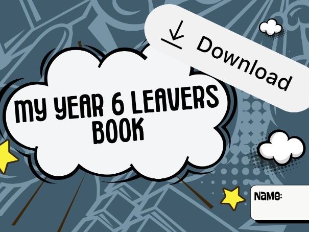 Y6 Printable Memory Book – End of Year Activities and Leavers Keepsake for Primary