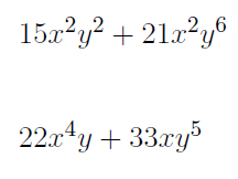 Factoring multivariable expressions worksheet (with solutions