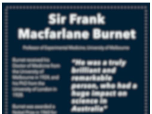 Australian Biologist Classroom Poster - Sir Frank Macfarlane Burnet