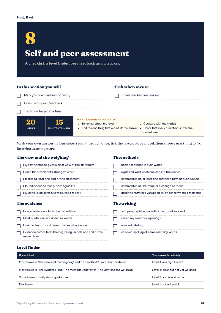 GCSE English Language Paper 1 Question 4: AQA-style evaluation guide ...
