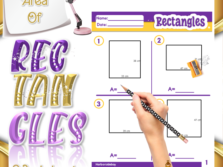 Find the Area of Rectangles |Practice|Quiz| Quick Print & Assign | Digital