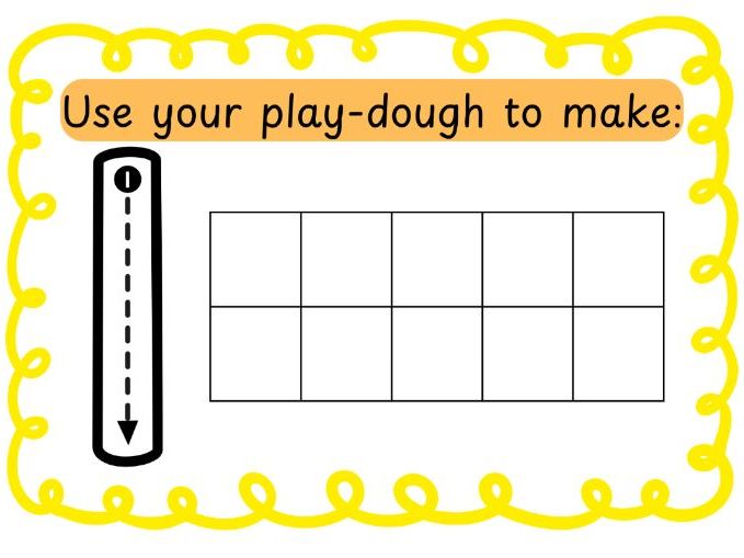 EYFS Playdough Mats Numbers 1-10
