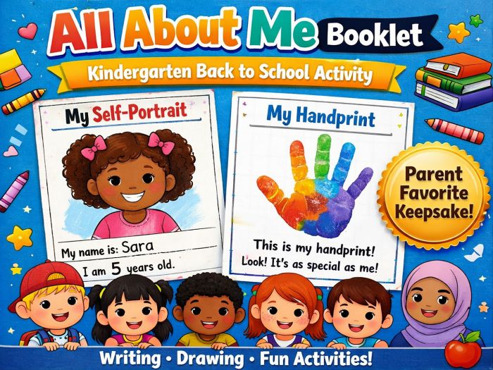 All About Me Back to School Booklet