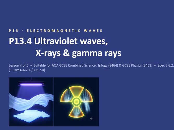 P13.4 UV, X rays, Gamma rays (AQA 1-9 Combined Trilogy & Separate Physics)