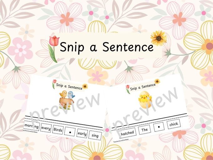 Spring Snip a Sentence
