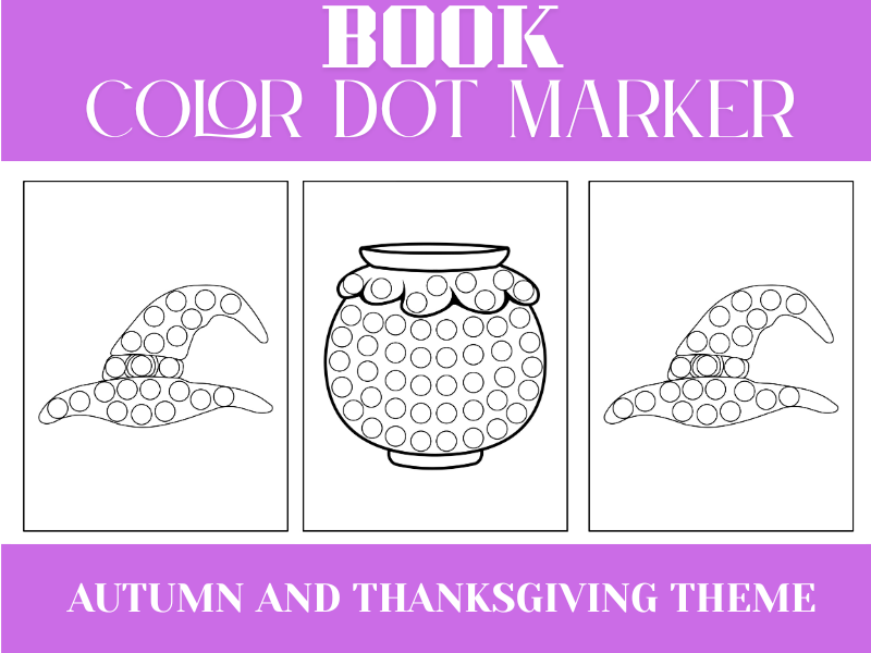 Pages d'Activités Points à Doter : Thème d'Automne et de Thanksgiving