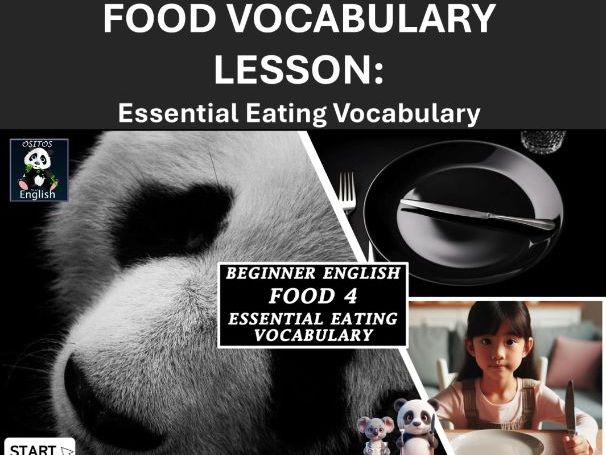 Beginner ESL: Food Unit 4 : Eating Words & Utensils