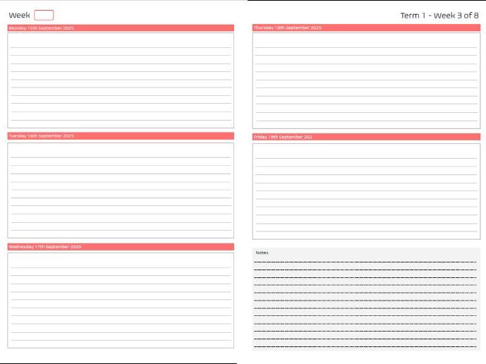 2025-26 Academic planner (week to view)