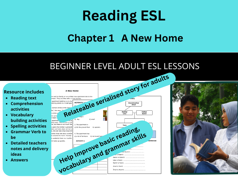 Adult ESL Beginners - Reading - Chapter 1 - A new Home