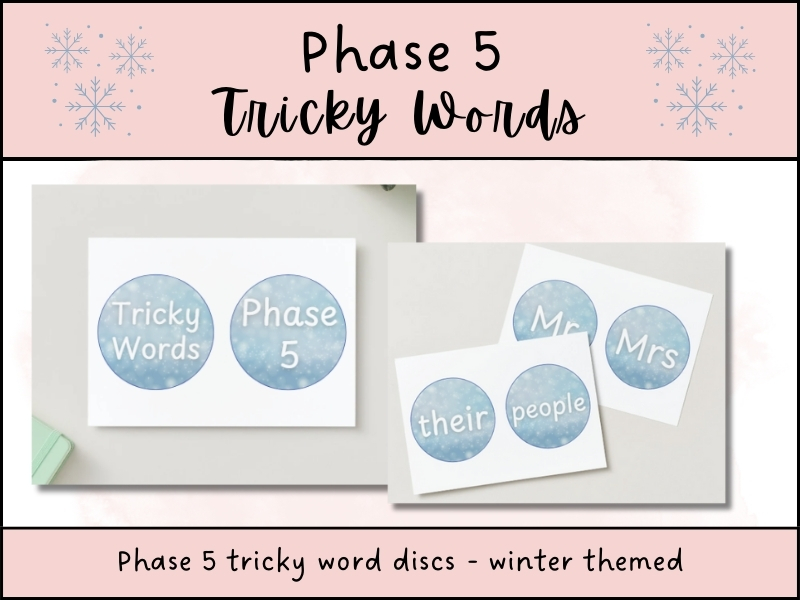 Phase 5 Tricky Words Winter Display Pack