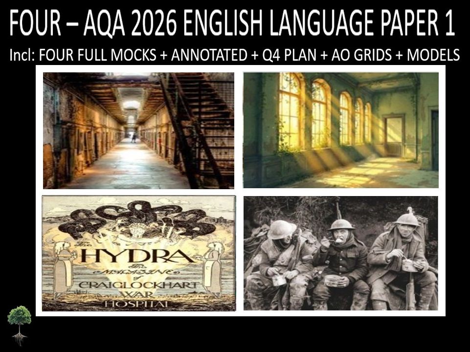 FOUR - AQA PAPER 1 | 2026 FULL MOCKS | ANNOTATED | Q4 PLAN | AO GRIDS | MODELS