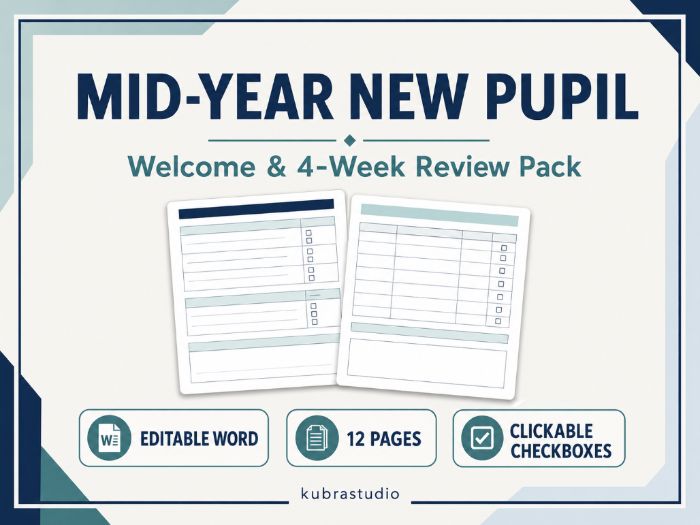 Mid-Year New Pupil Welcome & Review Pack