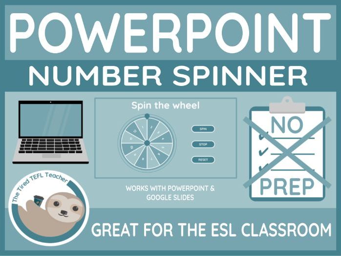 ESL Powerpoint Number Spinner