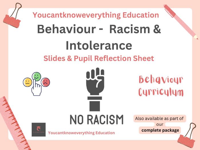 Racism & Intolerance Behaviour