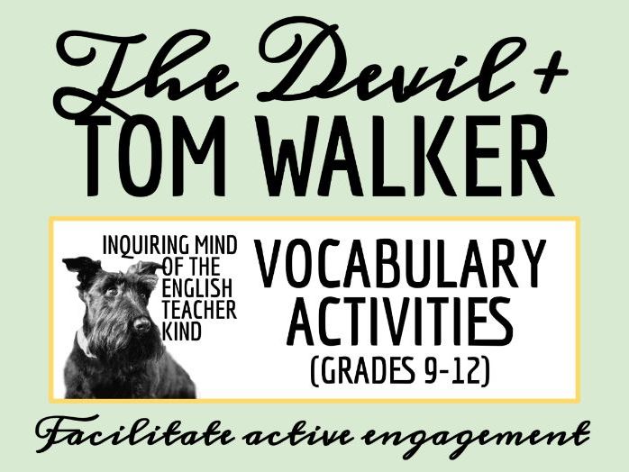 "The Devil and Tom Walker" by Washington Irving Vocabulary Games
