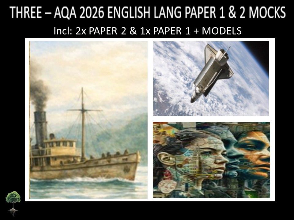 THREE - AQA PAPER 1 & 2 | 2026 FULL MOCKS | MODELS