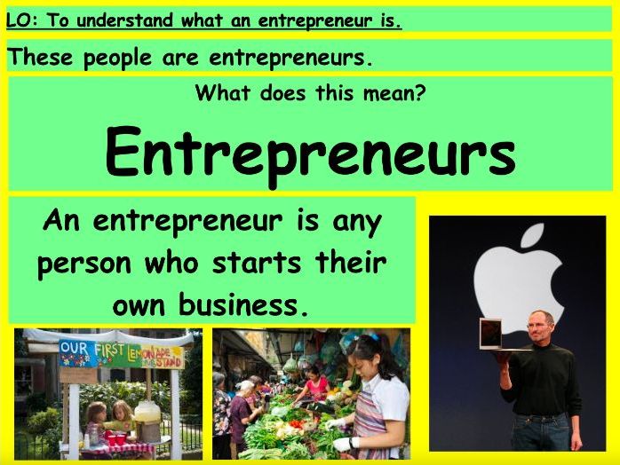 What is an Entrepreneur? Lesson (KS2)