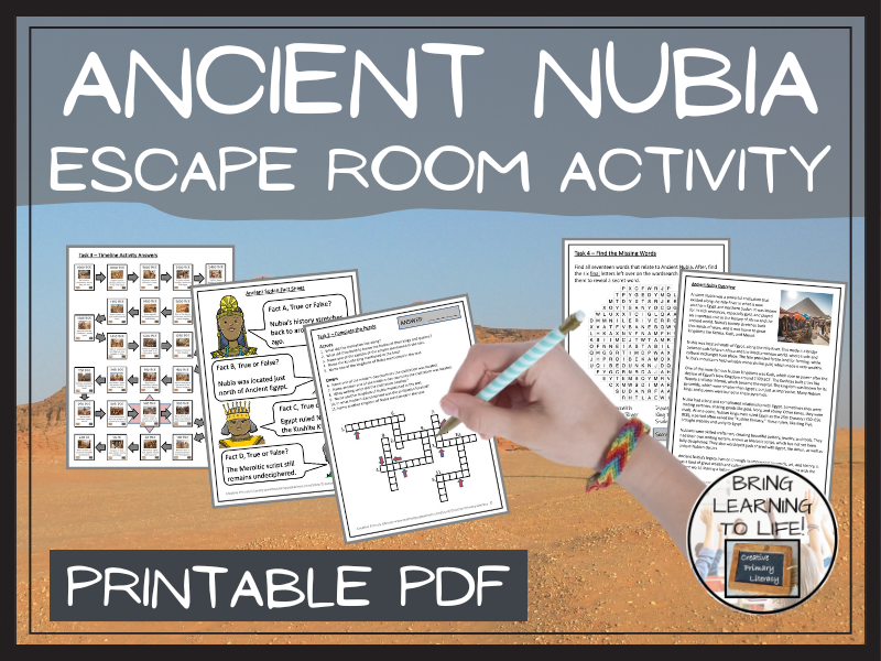 Ancient Nubia Escape Room Activity