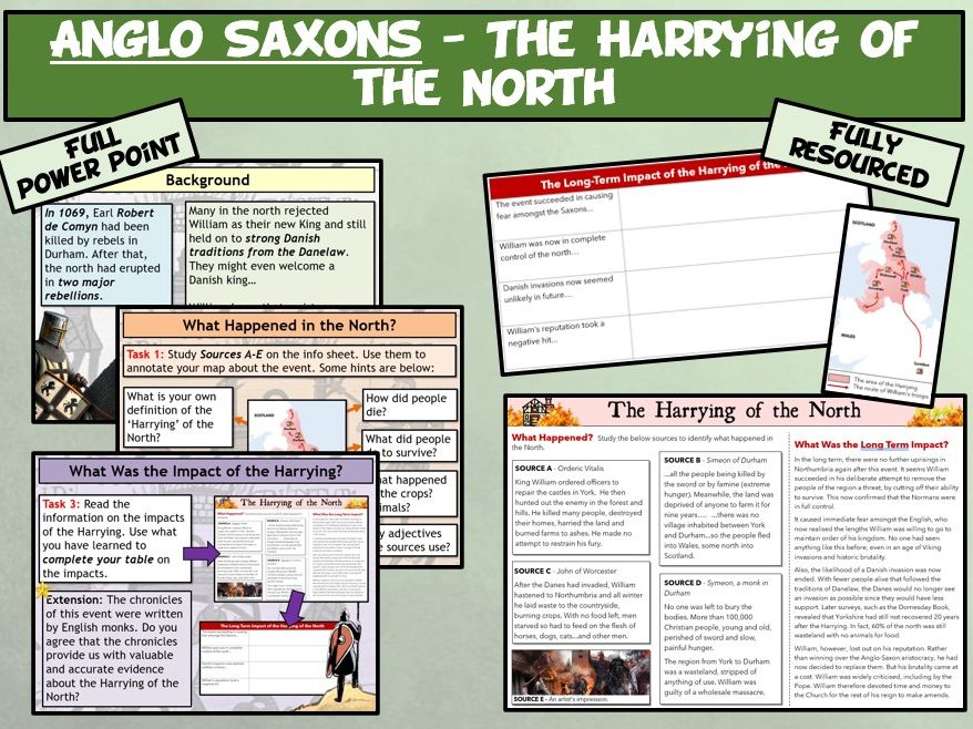 GCSE Anglo Saxons L16 – The Harrying of the North