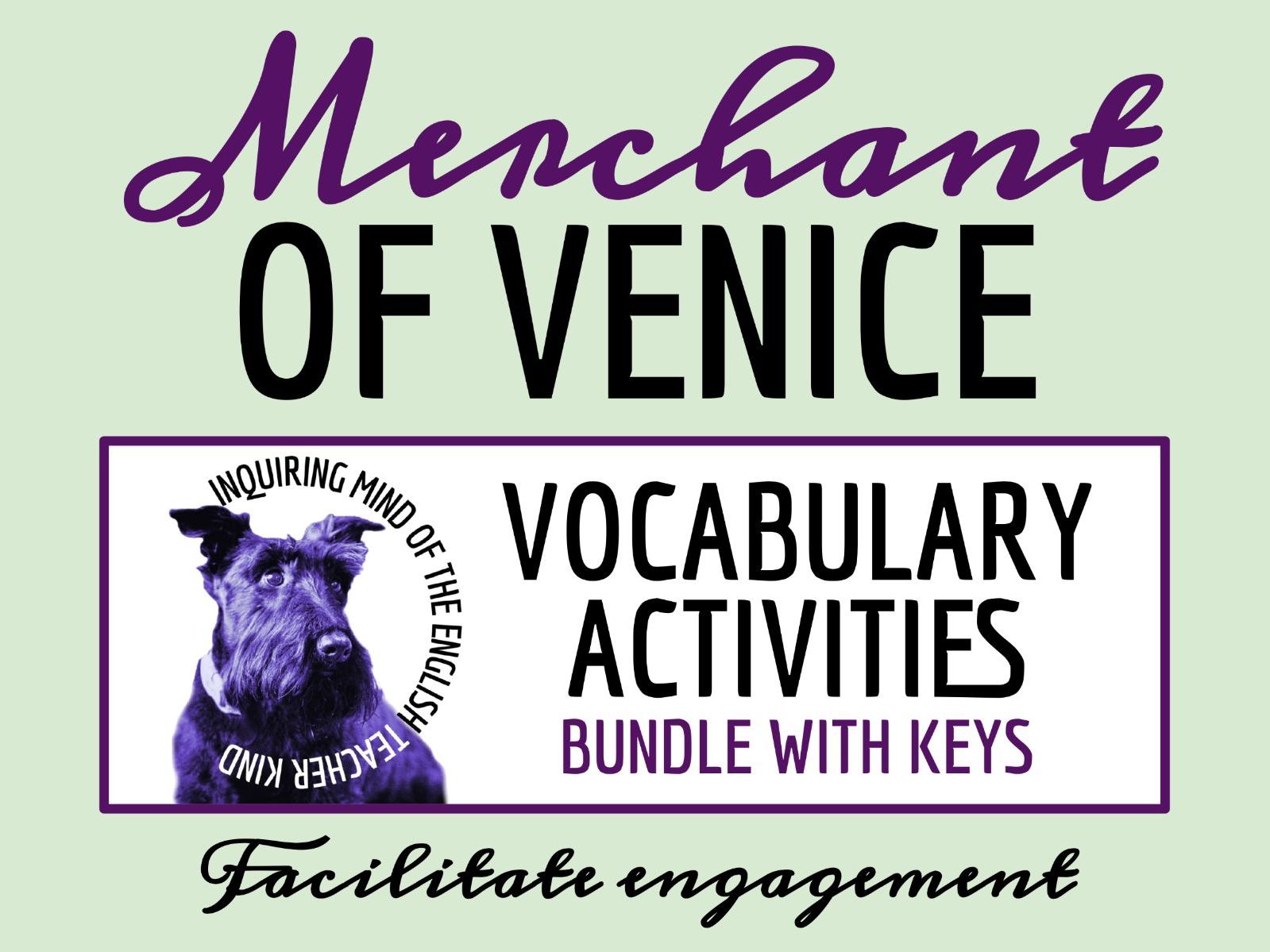 Merchant of Venice Vocabulary Activities | Crossword Puzzles | Word Searches | Worksheets