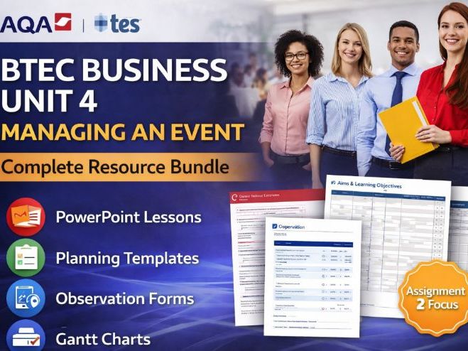 BTEC Business Unit 4- Planning an event