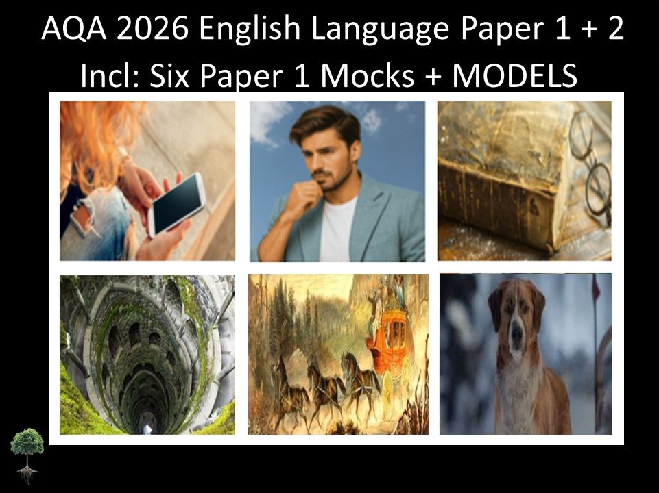 Six AQA 2026 GCSE English Language Paper 1 + 2 Mocks | Models