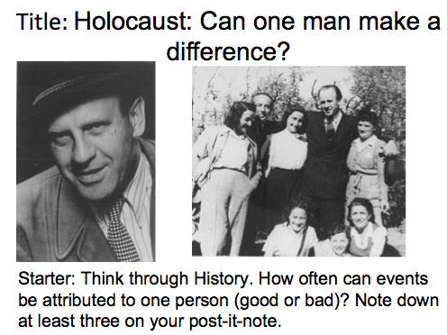 Year 9 Nazi Germany- Lesson 5 Holocaust: did Oskar Schindler make a difference?