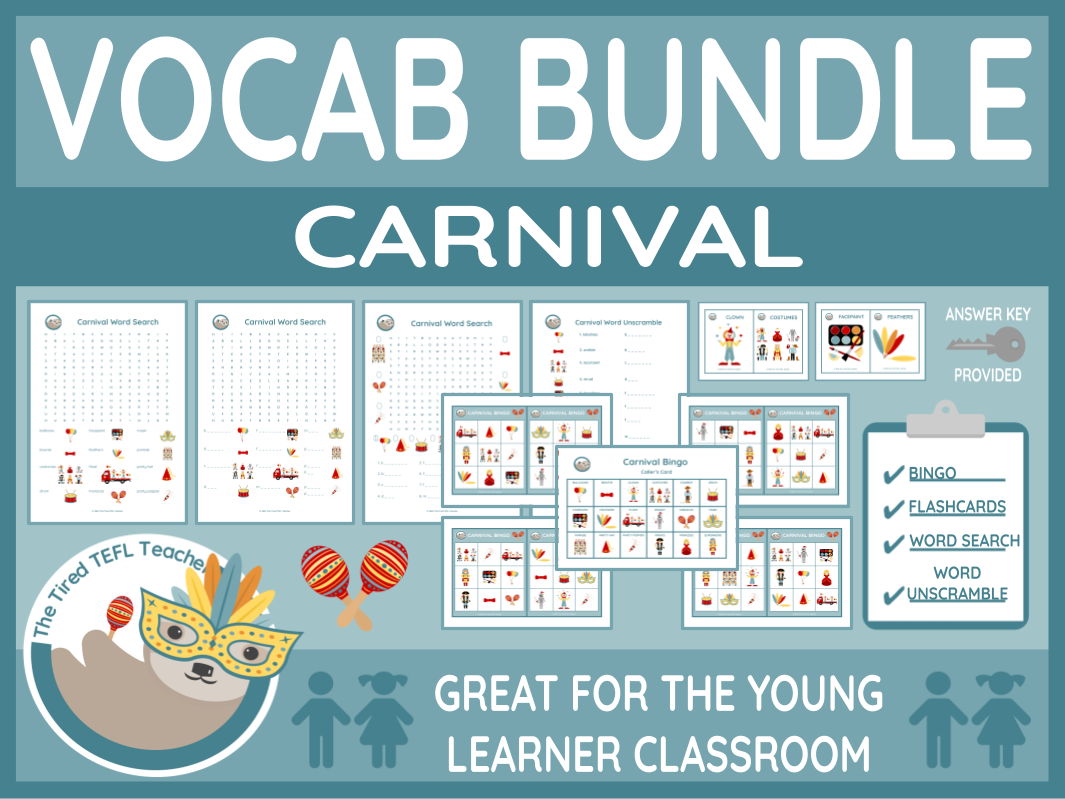 ESL Carnival Vocabulary Bundle
