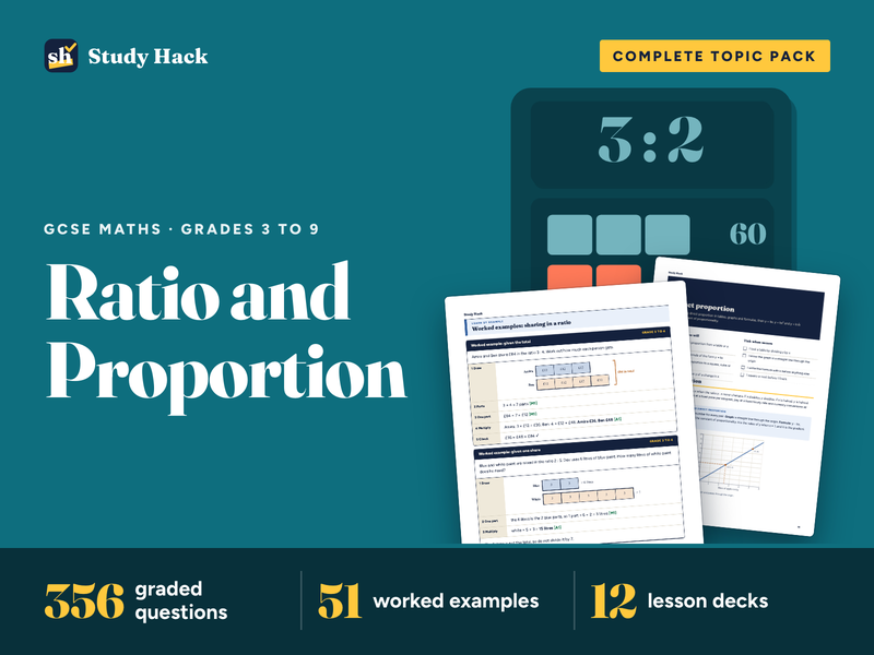 GCSE Maths Ratio and Proportion Complete Pack: Foundation and Higher (AQA, Edexcel, OCR)