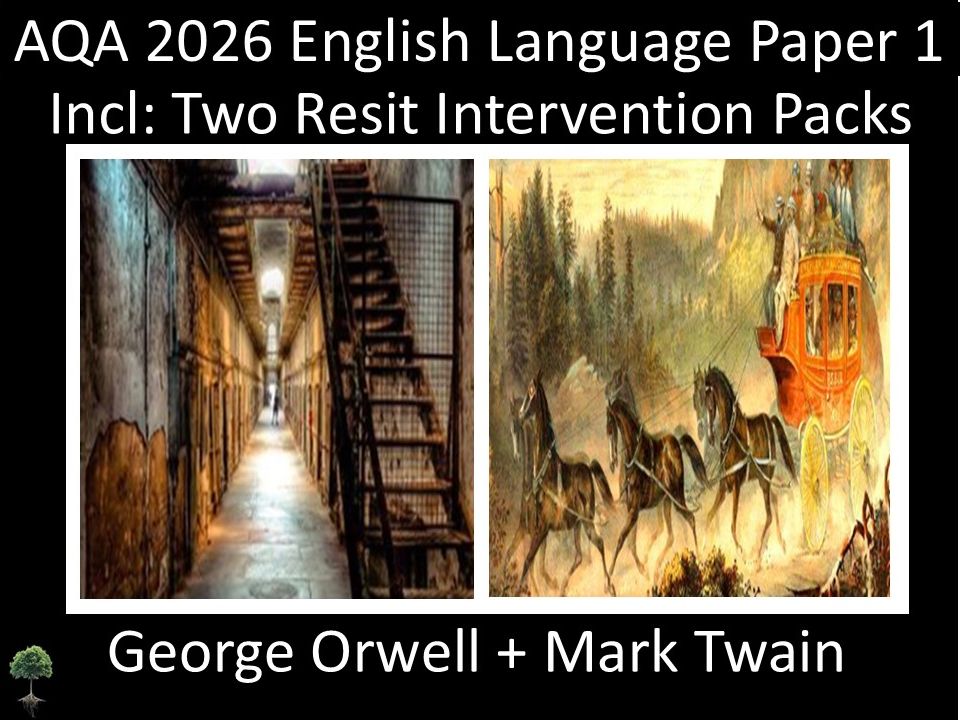 Two AQA 2026 English Language Paper 1 - Post 16 Resit Intervention