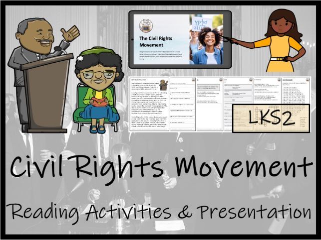 Civil Rights Movement Reading Comprehension Activities | Year 3 or Year 4